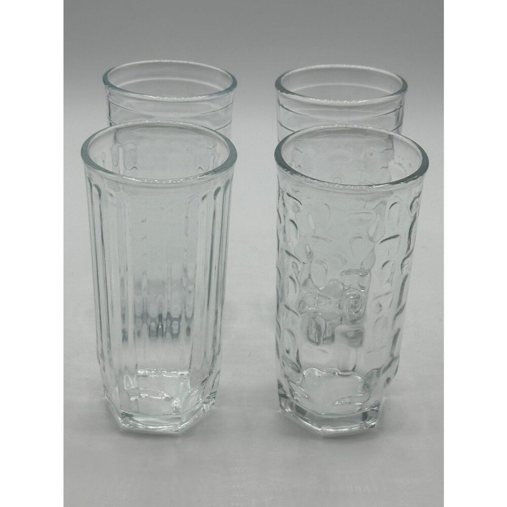 Crisa By Libby Vintage Set Of 4 Tumblers 7 oz. Multi Design